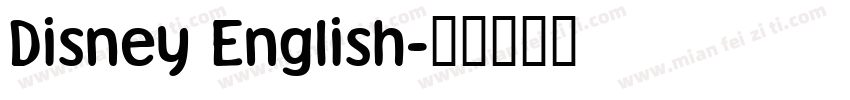 Disney English字体转换